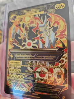 Primal Groudon EX Black Foil Fan Art Vinyl Collector Pokemon Card - Image 4