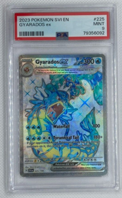 Pokemon Gyarados EX Full Art 225/198 Scarlet & Violet ENG PSA 9 2023 Sealed new - Image 1