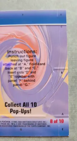 2004 POKEMON Charizard #8 POP-UPS Advanced Challenge LP Topps * RARE - Image 5