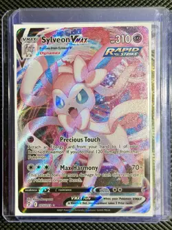 Pokemon Sylveon VMAX Evolving Skies 075/203 Holo Ultra Rare 310HP Card - Image 2