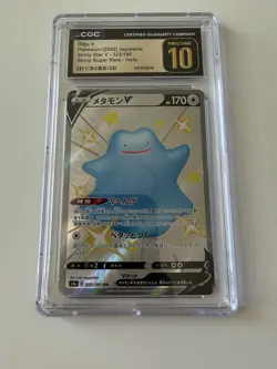 CGC 10 Pristine Ditto V Shiny 323/190 SSR Shiny Star V s4a Pokemon Card - Image 1