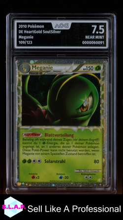 MEGANIE POKEMON 2010 109/123 HEARTGOLD SOULSILVER AOG 7.5 - Image 1