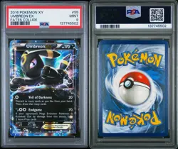 2016 POKEMON XY FATES COLLIDE #55 UMBREON EX PSA 9 - Image 3
