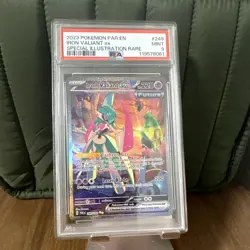 Pokemon Iron Valiant ex 249/182 Paradox Rift Special Illustration Holo PSA 9 - Image 1