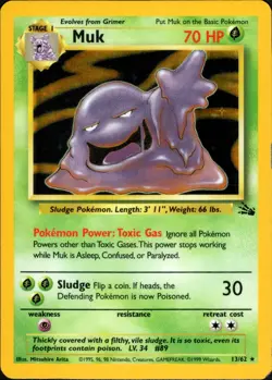 Pokemon MUK 13/62 (Holo Rare) Fossil - LP - Image 1