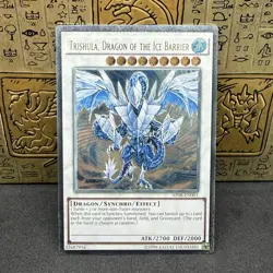 Yugioh Trishula, Dragon of the Ice Barrier AP08-EN001 Ultimate Rare NM - Image 1