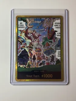 DON!! Card (Egghead) (Gold) The Azure Sea's Seven Foil One Piece - Image 1