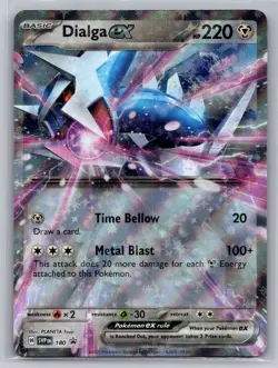 Pokemon Dialga ex Holofoil 180 Promo SV: Scarlet & Violet Promo Cards Near Mint - Image 1