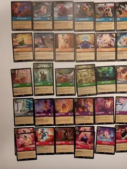 Disney Lorcana Fabled Lot of 143 (73xC + 35xUC + 26xRare + 9xSuper Rare) - Image 3