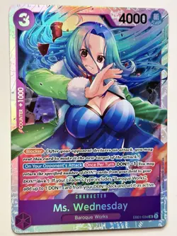 One Piece CCG - Ms. Wednesday SR EB01-034 Memorial Collection English - Image 1