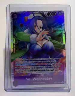 One Piece CCG - Ms. Wednesday SR EB01-034 Memorial Collection English NM/M - Image 1