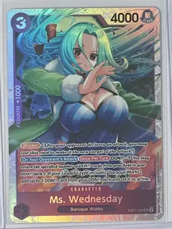 One Piece TCG Memorial Collection Ms. Wednesday EB01-034 SR - Image 1