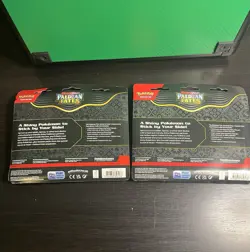 Paldean Fates Tech Sticker Collection Pokemon Tcg 3 Pack Blister Lot of 2 Sealed - Image 4