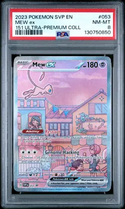 2023 POKEMON SVP EN-SV PROMO 151 ULTRA-PREMIUM COLLECTION #053 MEW EX PSA 8 - Image 1