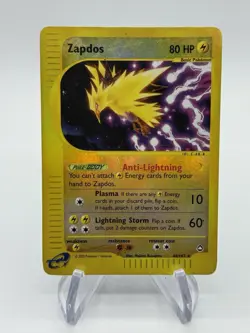 Zapdos 044/147 Aquapolis Reverse Holo Heavily Played Damaged Creased - Image 1