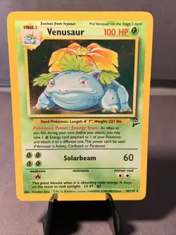 Pokemon TCG Venusaur #18/130 Base Set 2 Holo Rare 2000 VTG WOTC LP - Image 1