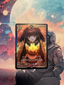 V card Rising Stars Lucy Pyre 10 holo 1st Edition Full art Rare - Image 1