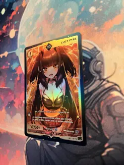 V card Rising Stars Lucy Pyre 10 holo 1st Edition Full art Rare - Image 3
