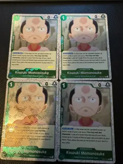 OP01-041 Kouzuki Momonosuke Jolly Roger Foil PRB-01 x4 Playset One Piece Card - Image 1