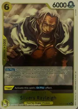 One Piece CCG Bandai Silvers Rayleigh Character Card OP14-108 English 6000 - Image 1