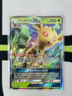 Pokemon TCG Leafeon GX Promo Black Star Holo Card SM146 Mint - Image 1