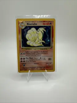 Pokemon TCG Card Ninetales Base Set 12/102 Holo Rare - Image 1