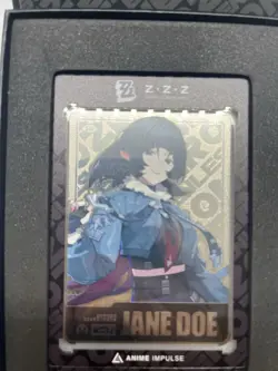 Zenless Zone Zero Jane Doe SILVER Metal Art Card ZZZ Anime Impulse Series 3 - Image 1