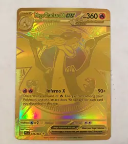 Mega Charizard X Ex Pokemon Card 130/094 Phantasmal Flames PFLEn 2025 Hyper Rare - Image 1