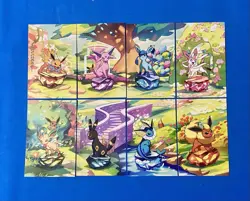 Prismatic Evolutions *EMPTY* Mini Tin Complete Set Of 8 (Tin + Card + Coin) - Image 4