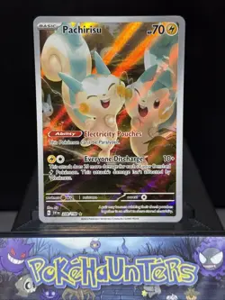 Pokemon Card Pachirisu 208/198 Illustration Scarlet & Violet Base Holo Rare NM - Image 1