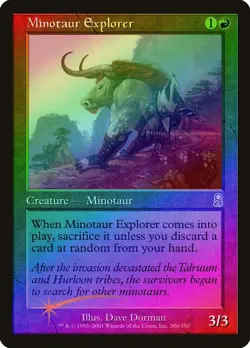 Minotaur Explorer FOIL Odyssey NM Red Uncommon MAGIC GATHERING CARD ABUGames - Image 1