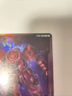 Char Zaku ii Gundam card Game ST03-006 LR - Image 2