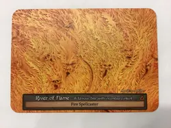 Sorcery Contested Realm TCG Beta unique non foil card RIVER OF FLAME - Image 1