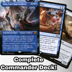 Custom Commander Deck Urza, Lord High Artificer 100 Magic Cards EDH MTG Blue - Image 1