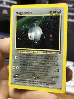 Magnemite 7/75 Neo Discovery 2001 Holo Rare WOTC Pokemon Card TCG - Image 5