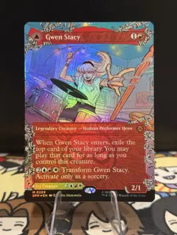 MTG: Spider-Man - Gwen Stacy (Borderless) M 0209 Foil - NM+ - Image 1