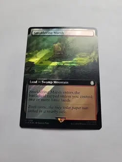 MTG - Smoldering Marsh (Extended Art) (Surge Foil) PIP Rare #1038 - Image 1