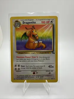 Dragonite 19/62 - Fossil - Pokemon TCG- Non-Holo Rare - Unlimited LP - Image 1