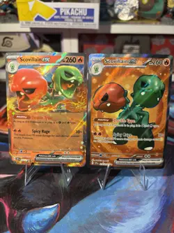 Pokemon 2024 SV Surging Sparks Scovillain EX 216/191 UR & RR 037/191 Near Mint - Image 1