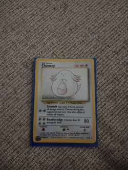 Pokemon TCG Chansey Base Set 3/102 Holo Unlimited Holo Rare - Image 1
