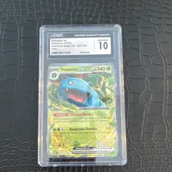 Pokemon Venusaur ex CGC 10 Scarlet & Violet 151 003/165 2023 Holo Double Rare - Image 1