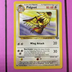 Pokemon TCG Pidgeot #24/64 Jungle Unlimited Non Holo Rare 1999 Vintage - Image 2