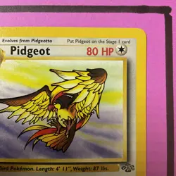 Pokemon TCG Pidgeot #24/64 Jungle Unlimited Non Holo Rare 1999 Vintage - Image 5