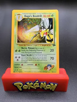 Pokemon TCG Koga’s Beedrill Holo 9/132 Gym Challenge WOTC 2000 NM/LP - Image 1