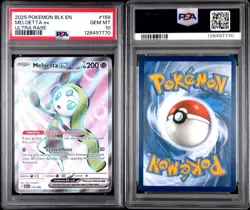 Pokemon TCG POKEMON BLACK BOLT ULTRA RARE MELOETTA EX 159 PSA 10 - Image 3