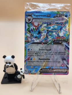 Pokemon TCG Prismatic Evolutions Vaporeon EX 023/131 Stamped Surprise Box Sealed - Image 1