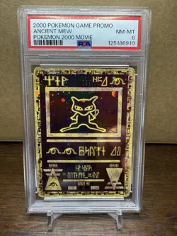 2000 Pokemon Movie Promo Ancient Mew PSA 8 - Image 1
