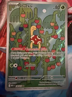 Pokemon TCG Shuckle 136/132 Mega Evolution Illustration Rare NM - Image 1