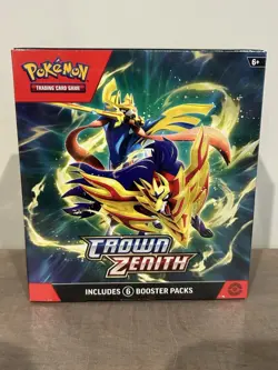 Pokemon TCG Crown Zenith Booster Bundle 6 Packs Factory Sealed - Image 1