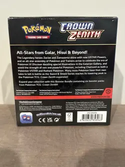 Pokemon TCG Crown Zenith Booster Bundle 6 Packs Factory Sealed - Image 2